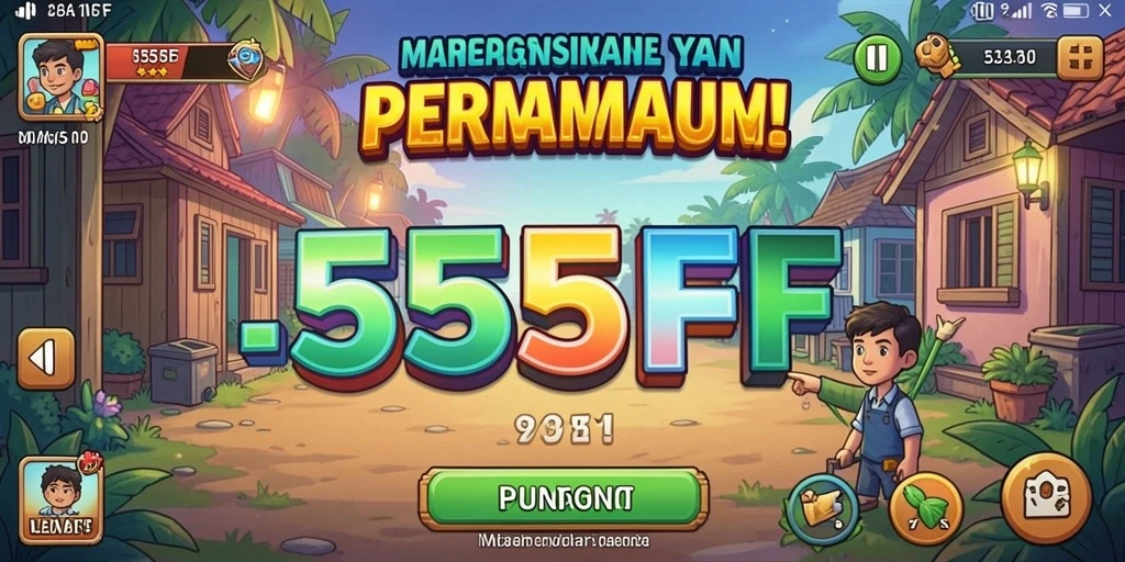 Tampilan gameplay 555F yang menarik dan adiktif.
