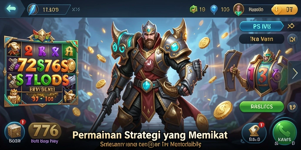 Tampilan gameplay 7276SLOTS yang strategis dan mendebarkan.