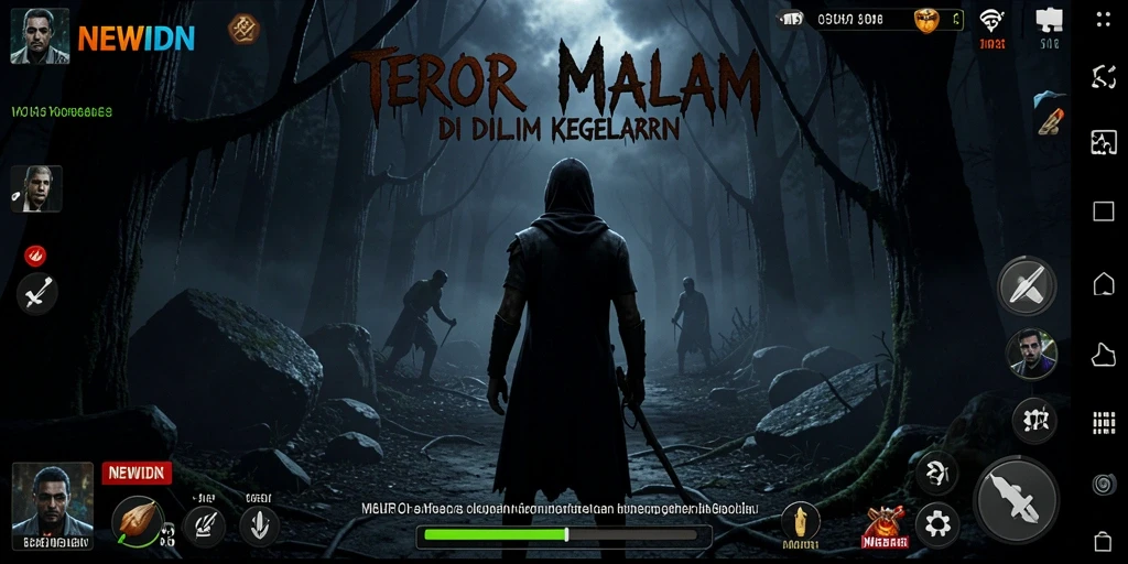 Gameplay menyeramkan di NEWIDN dengan suasana yang mencekam.