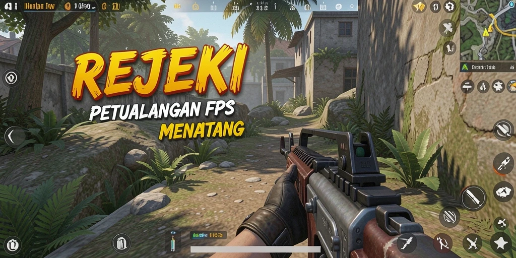 Tampilan gameplay REJEKI dengan aksi penuh adrenalin.