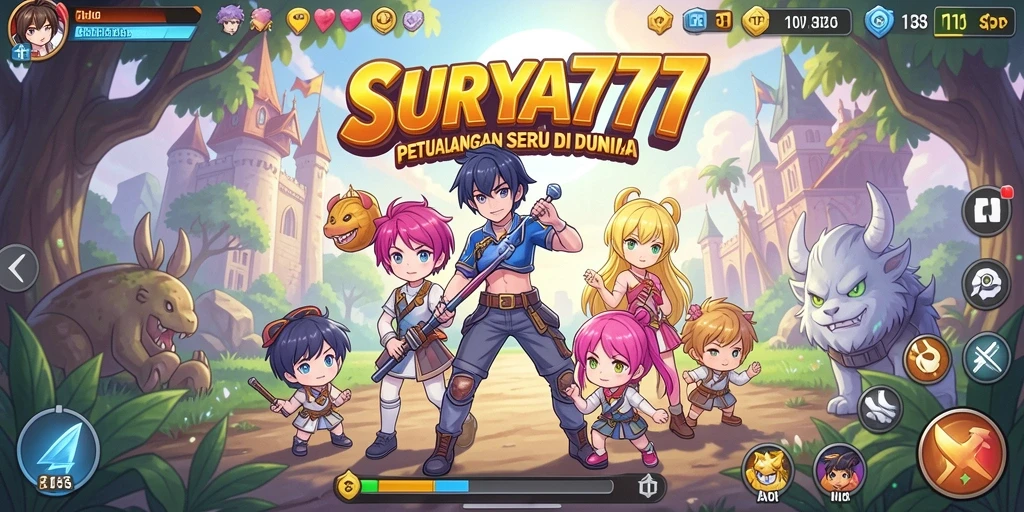 Visual menarik dari karakter Anime dalam SURYA777 saat beraksi.