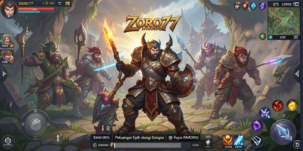 Gameplay seru dan interaktif di dunia MMORPG ZORO77.